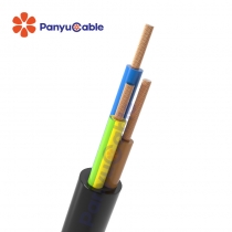 Copper-core PVC insulated and sheathed flat flexible cable